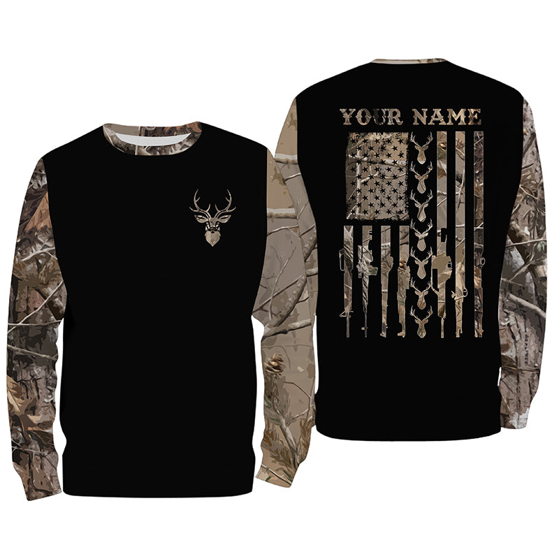 Custom Mariners Shirt 3D Awesome Hunting Camo USA Flag Seattle