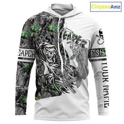 Fish reaper fishing camouflage UV long sleeve shirts Custom fishing apparel NQS2519