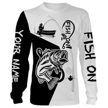 Load image into Gallery viewer, Largemouth Bass Fish On Custome Name 3D All Over Printed Shirts For Adult And Kid Personalized Fishing gift NQS365