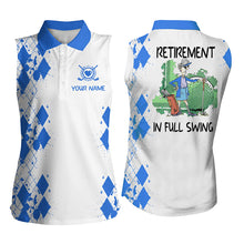 Load image into Gallery viewer, Womens sleeveless polo shirt custom retirement in full swing, Mother&#39;s day gifts for mom| Multicolor NQS5295