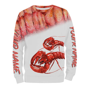 Lobster fishing customize name all over print shirts personalized gift NQS227
