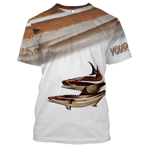 Cobia fishing customize name all over print shirts personalized gift NQS226