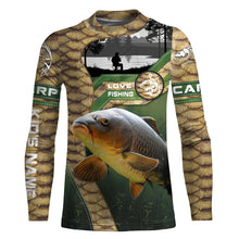 Load image into Gallery viewer, Carp Fishing Custom name All over print shirts - personalized fishing gift for men, women and kid - NQS487