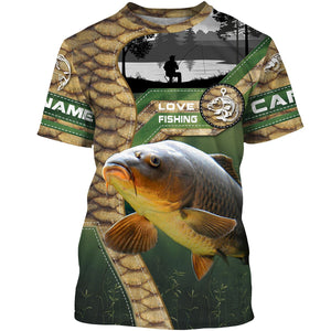 Carp Fishing Custom name All over print shirts - personalized fishing gift for men, women and kid - NQS487