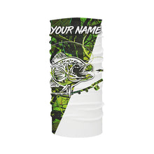 Load image into Gallery viewer, Crappie Fishing Green Camo fishing Tattoo Custom Name sun protection long sleeve fishing shirts for men NQS593