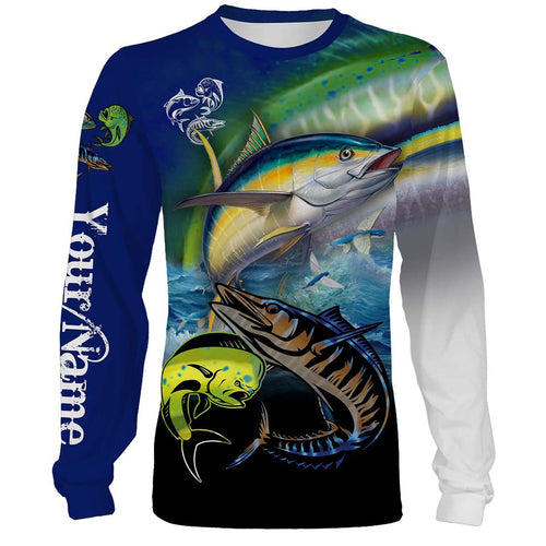  ChipteeAmz Tuna Fishing Shirts Blue Ocean Camouflage  Performance Fishing Shirt, Sun Protection, Gift for Fisherman TTN39 :  ביגוד, נעליים ותכשיטים