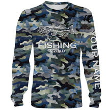 Load image into Gallery viewer, Bass Fishing Squad Fishing Camo Customize Name 3D All Over Printed Fishing Shirts NQS373