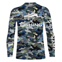 Load image into Gallery viewer, Mahi mahi (Dorado) Fishing Squad Camo Customize Name 3D All Over Printed Fishing Shirts NQS374