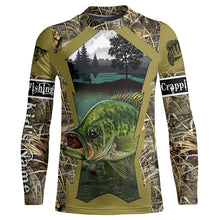 Load image into Gallery viewer, Crappie Fishing Customize Name Camo 3D All Over Printed Shirts Personalized Gift For Adult And Kid NQS503