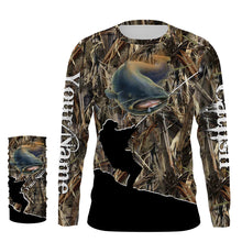 Load image into Gallery viewer, Catfish Fishing camo customized name performance fishing shirt UPF 30+ NQS887