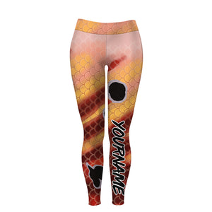 Beautiful Redfish Puppy drum skin customize name fishing pants, leggings personalized gift - NQS896