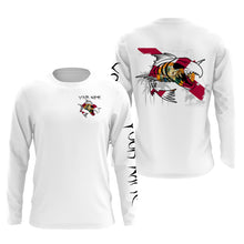 Load image into Gallery viewer, Florida fishing fish reaper skull personalized custom name sun protection long sleeve fishing shirts NQS3828