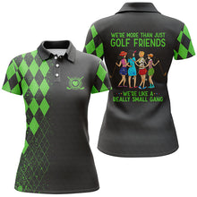 Load image into Gallery viewer, Funny women golf polo shirts multi-color we&#39;re more than just golf friends we&#39;re small gang NQS4829