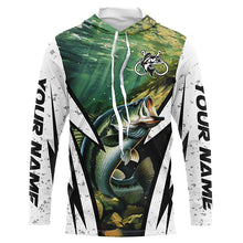 Load image into Gallery viewer, Largemouth Bass fishing Custom UV protection performance long sleeve fishing shirt, Bass fish jerseys NQS7114