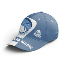 Load image into Gallery viewer, Mahi mahi Fishing blue color Custom fishing hat Unisex Fishing Baseball Angler hat NQS3876