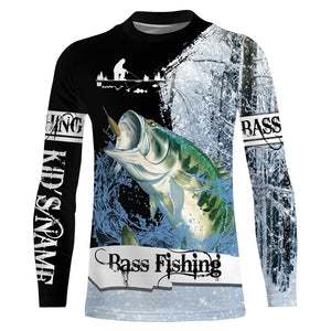 Largemouth Bass Ice Fishing 3D All Over Printed Shirts For Adult And Kid NQS295