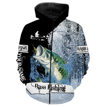 Load image into Gallery viewer, Largemouth Bass Ice Fishing 3D All Over Printed Shirts For Adult And Kid NQS295