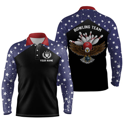 personalized bowling shirt for bowling – custom name design side view
