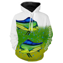 Load image into Gallery viewer, Mahi-mahi Fishing Customize Name 3D All Over Printed Shirts For Adult And Kid Personalized Fishing Gift NQS261