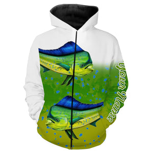Mahi-mahi Fishing Customize Name 3D All Over Printed Shirts For Adult And Kid Personalized Fishing Gift NQS261
