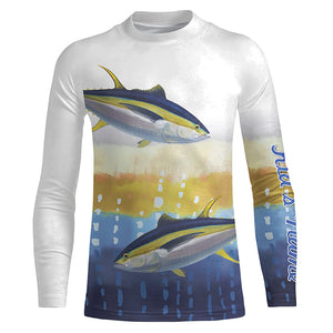 Tuna Fishing Customize Name 3D All Over Printed Shirts For Adult And Kid Personalized Fishing Gift NQS262