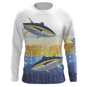 Tuna Fishing Customize Name 3D All Over Printed Shirts For Adult And Kid Personalized Fishing Gift NQS262