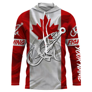 Canada Salmon Fishing tattoo Custom long sleeve performance fishing shirts, Salmon fishing jerseys NQS3434