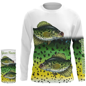 Crappie Fishing Customize Name 3D All Over Printed Shirts For Adult And Kid Personalized Fishing Gift NQS267