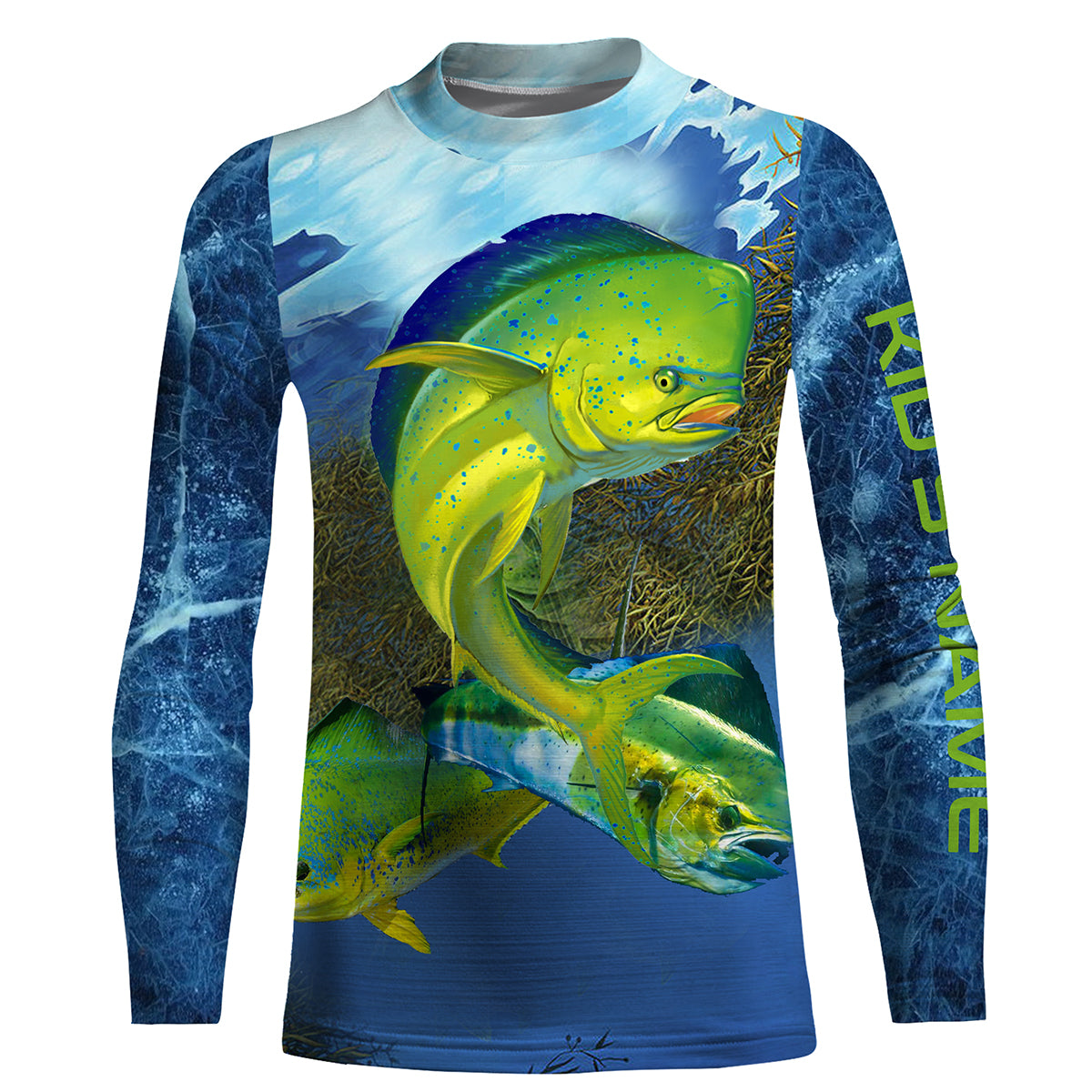 Mahi mahi fishing blue deep sea Custom UPF fishing Shirts jersey, cu