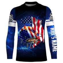 Load image into Gallery viewer, Catfish Fishing 3D American Flag patriotic Customize name All over print shirts - personalized fishing gift for men and women and Kid - NQS436