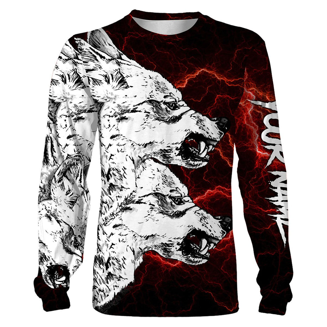 Coyote Hunting Tattoo Customize Name 3D All Over Printed Shirts Personalized gift For Adult And Kid NQS713
