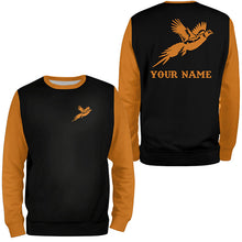 Load image into Gallery viewer, Black and orange Pheasant Hunting Custom 3D All Over Printed Shirts, Personalized Hunting gift NQS6564