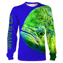 Load image into Gallery viewer, Mahi mahi Fishing Saltwater Blue Ocean All Over print shirts personalized fishing Gift NQS573