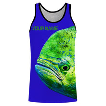 Load image into Gallery viewer, Mahi mahi Fishing Saltwater Blue Ocean All Over print shirts personalized fishing Gift NQS573