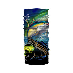 Mahi Mahi ( Dorado), Wahoo, Tuna fishing custom long sleeves UV protection UPF 30+ NQS824