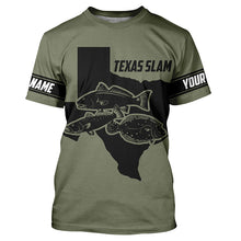 Load image into Gallery viewer, Texas slam fishing Redfish, trout,flounder Custom UV sun protection Long sleeve Fishing Shirts jerseys NQS6570