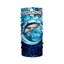 Load image into Gallery viewer, Tuna fishing blue water sea camo saltwater fishing Custom name UV protection performance fishing shirt NQS2622