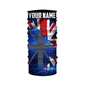 The United Kingdom Flag Universe patriotic Custom UPF fishing Shirts jersey - Custom fishing shirts UK NQS3205