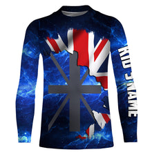 Load image into Gallery viewer, The United Kingdom Flag Universe patriotic Custom UPF fishing Shirts jersey - Custom fishing shirts UK NQS3205