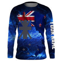 Load image into Gallery viewer, New Zealand Flag Universe patriotic Custom UPF fishing Shirts jersey - Custom NZ fishing shirts NQS3207