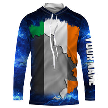 Load image into Gallery viewer, Ireland Flag Universe patriotic Custom UPF fishing Shirts jersey - Custom Ireland fishing shirts NQS3208