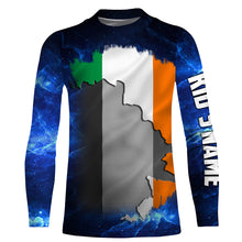 Load image into Gallery viewer, Ireland Flag Universe patriotic Custom UPF fishing Shirts jersey - Custom Ireland fishing shirts NQS3208