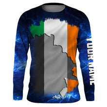 Load image into Gallery viewer, Ireland Flag Universe patriotic Custom UPF fishing Shirts jersey - Custom Ireland fishing shirts NQS3208