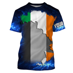 Ireland Flag Universe patriotic Custom UPF fishing Shirts jersey - Custom Ireland fishing shirts NQS3208