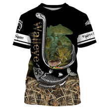 Load image into Gallery viewer, Walleye Hook On Fishing Customize Name Camo 3D All Over Printed Shirts Personalized Gift For Men, Women And Kid NQS457