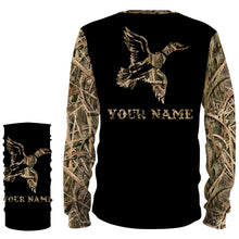 Load image into Gallery viewer, Duck Hunting Waterfowl Camo Customize Name 3D All Over Printed Shirts NQS835