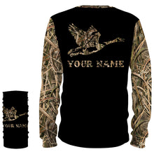 Load image into Gallery viewer, Goose Hunting Waterfowl Camo Customize Name 3D All Over Printed Shirts NQS836