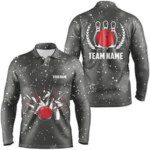 Load image into Gallery viewer, Mens Bowling Polo Shirts Custom Christmas retro bowling team Mens Bowler Jerseys, bowling gifts NQS6592