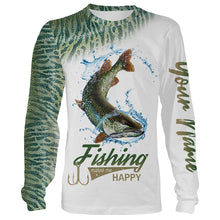 Load image into Gallery viewer, Musky Fishing Customize Name 3D All Over Printed Shirts Personalized Fishing Gift For Father, Men, Women And Kid NQS350