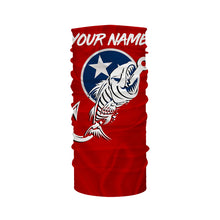 Load image into Gallery viewer, TN Fishing Custom Tennessee Flag Fish hook skull Custom sun protection fishing shirts for men, women NQS3320